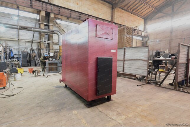 Дровяной котел 0.25 МВт с большой топкой твердотопливный